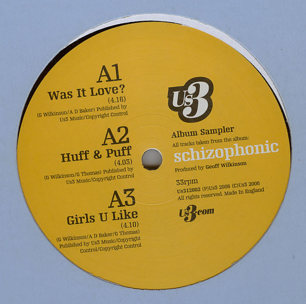 Us3 - Schizophonic - Vinyl Record 12" image 1