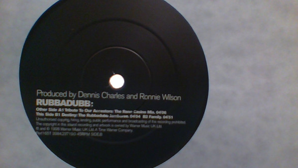 Rubbadubb - Tribute To Our Ancestors - Used Vinyl Record 12" image 1