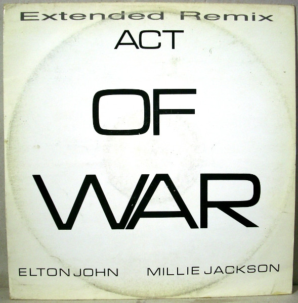 Elton John - Act Of War (Extended Remix) - Used Vinyl Record 12" image 1