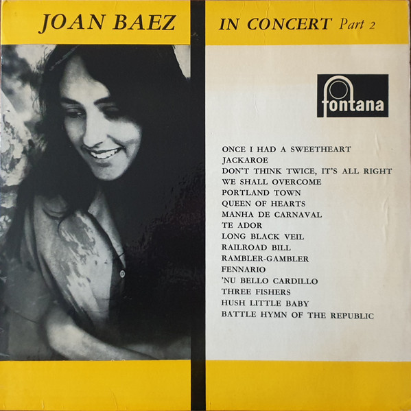 Joan Baez - In Concert Part 2 - Used Vinyl Record image 1