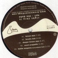 Brown - Right Thru It EP1 - The Dubs - Used Vinyl Record 12" image 1