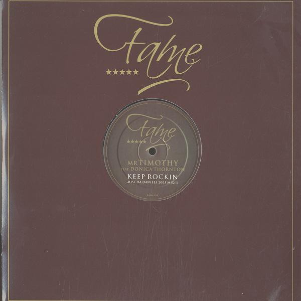 mrTimothy - Keep Rockin (Mischa Daniëls 2005 Mixes) - Used Vinyl Rec image 1