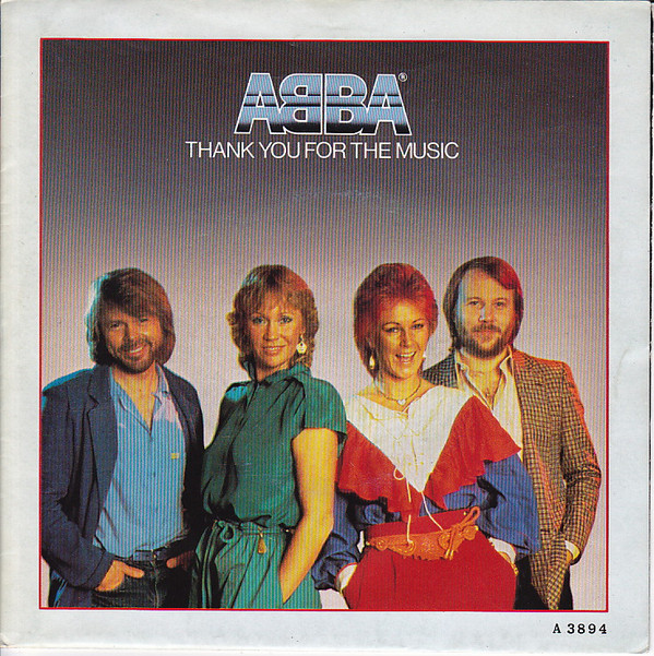 ABBA - Thank You For The Music - Used Vinyl Record 7" image 1