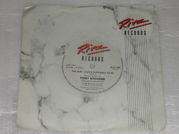 Tony Stevens - Way Love's Supposed To Be - Used Vinyl Record 7" image 1