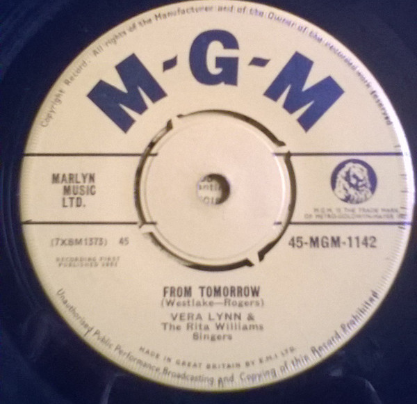 Vera Lynn - From Tomorrow - Used Vinyl Record 7" image 1