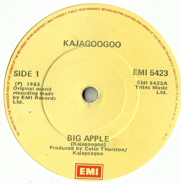 Kajagoogoo - Big Apple - Used Vinyl Record 7" image 1