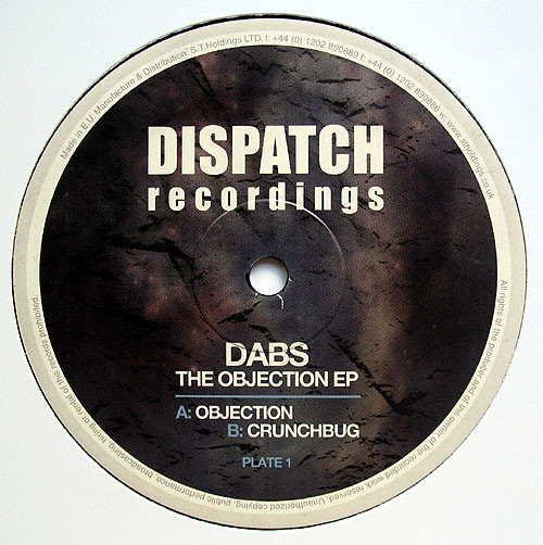 Dabs - Objection EP (Plate 1) - Vinyl Record 12" image 1