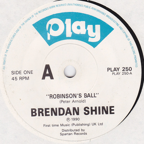 Brendan Shine - Robinson's Ball - Used Vinyl Record 7" image 1