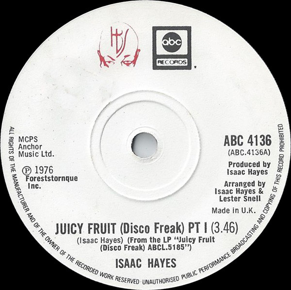 Isaac Hayes - Juicy Fruit (Disco Freak) - Used Vinyl Record 7" image 1