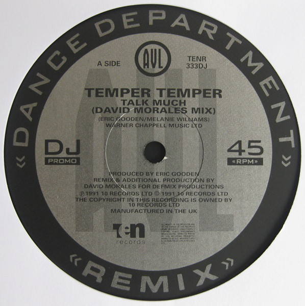 Temper Temper - Talk Much (David Morales Mix) - Used Vinyl Re image 1