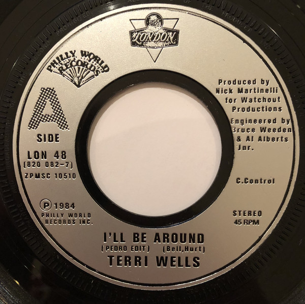 Terri Wells - I'll Be Around - Used Vinyl Record 7" image 1