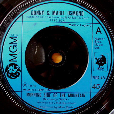 Donny & Marie Osmond - Morning Side Of The Mountain - Used Vinyl Reco image 1