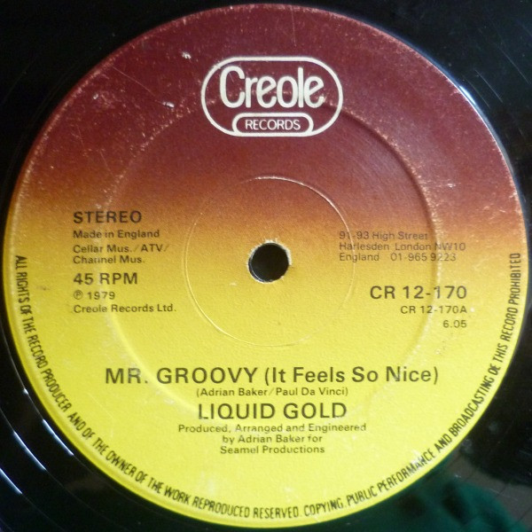 Liquid Gold - Mr. Groovy (It Feels So Nice) - Used Vinyl Record 12" image 1