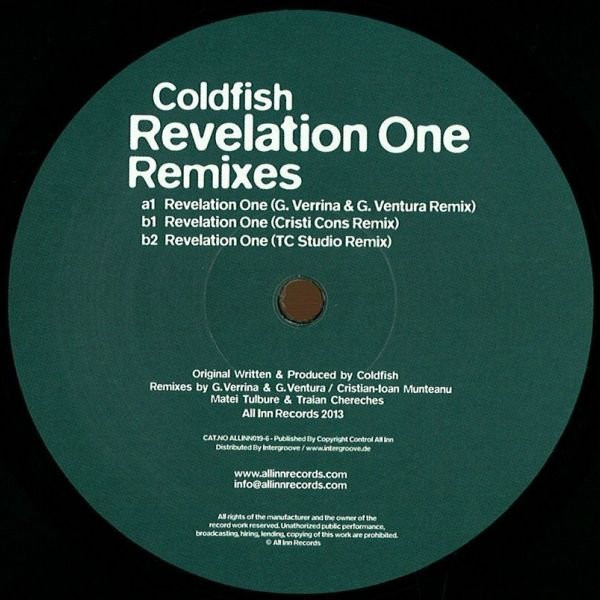 Coldfish - Revelation One Remixes - Vinyl Record 12" image 1