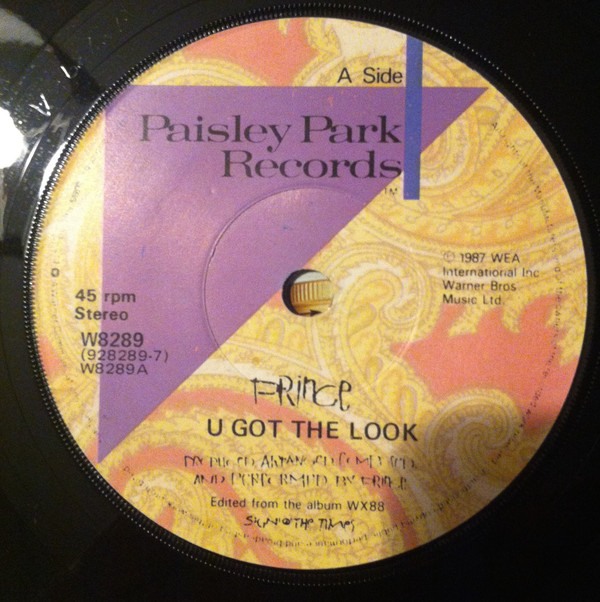 Prince - U Got The Look - Used Vinyl Record 7" image 1