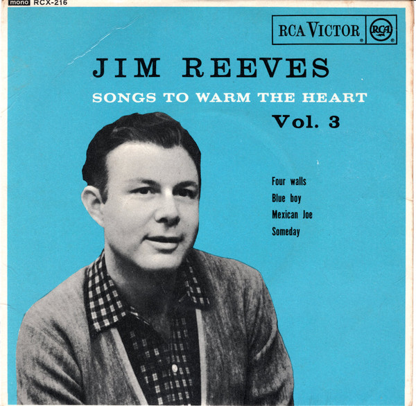 Jim Reeves - Songs To Warm The Heart Vol. 3 - Used Vinyl Record 7" image 1