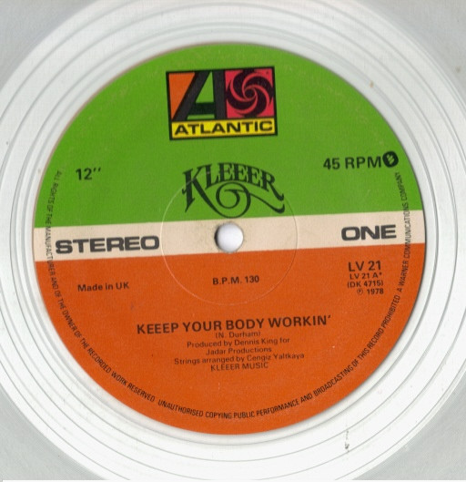 Kleeer - Keeep Your Body Workin' - Used Vinyl Record 12" image 1