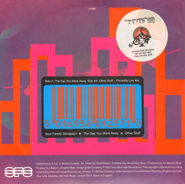 Soul Family Sensatio - Day You Went Away / Other Stuff - Used Vinyl R image 1