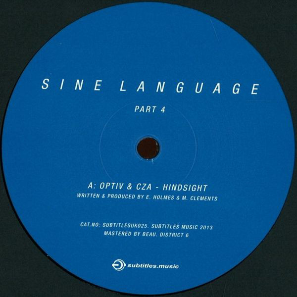 Optiv & CZA - Sine Language (Part 4) - Vinyl Record 12" image 1