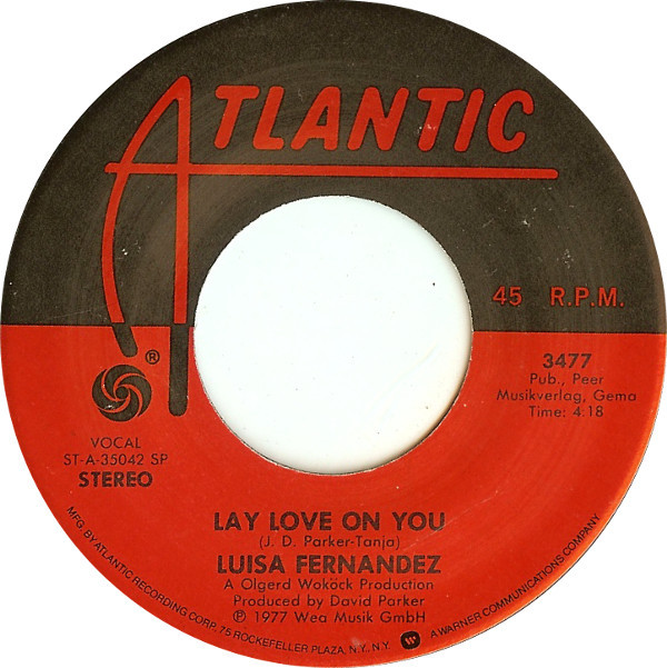 Luisa Fernandez - Lay Love On You / Make Me Feel Alright - Used Vinyl Re image 1