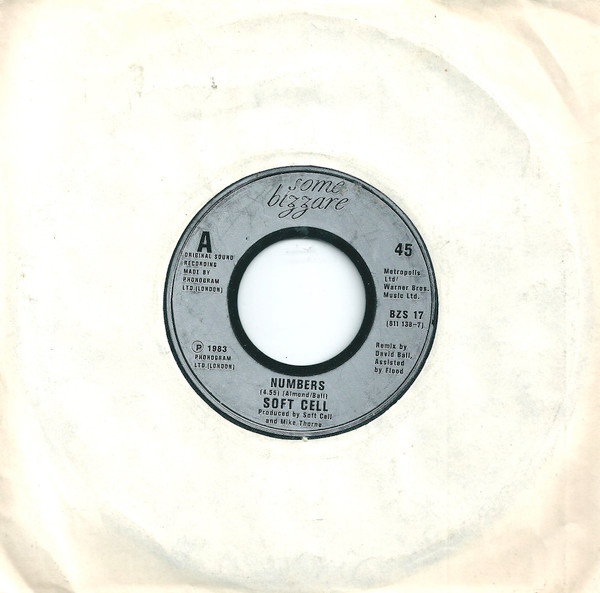 Soft Cell - Numbers / Barriers - Used Vinyl Record 7" image 1
