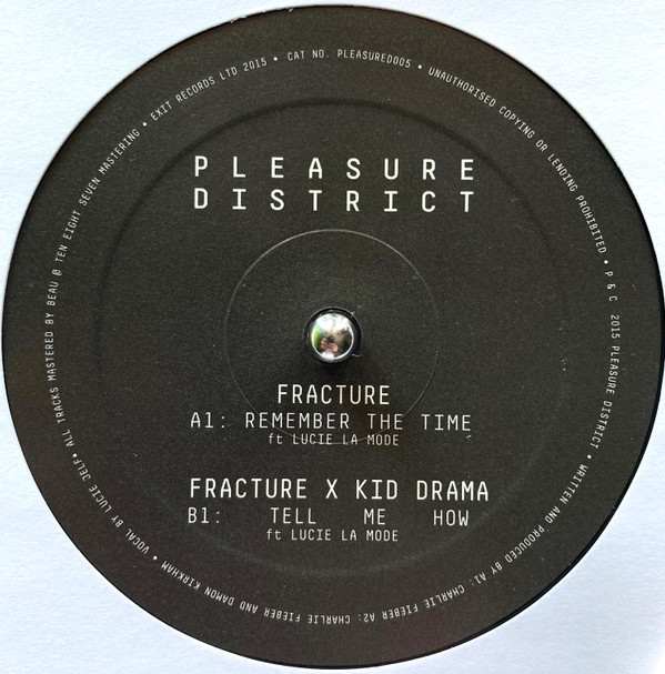 Fracture - Remember The Time / Tell Me How - Vinyl Record 12" image 1