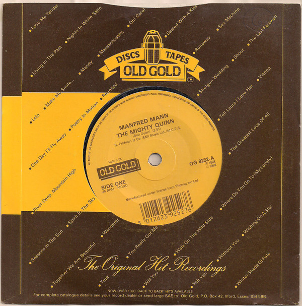 Manfred Mann - Mighty Quinn / By Request - Edwin Garvey - Used Vinyl image 1