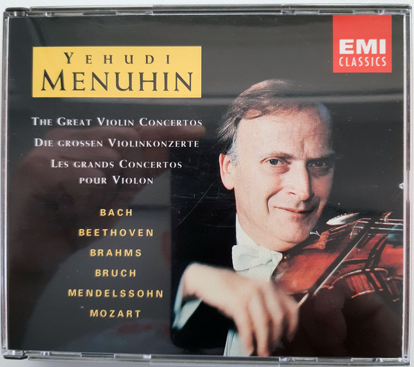 Yehudi Menuhin - Great Violin Concertos - Used CD image 1