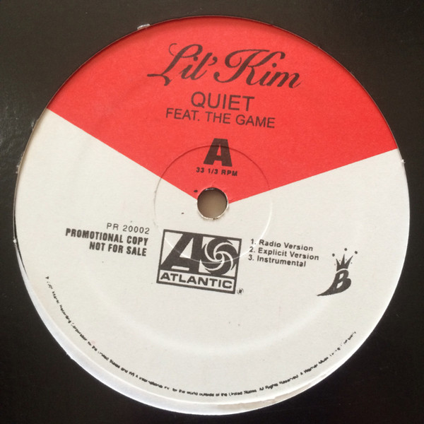 Lil' Kim - Quiet / Lighters Up Remix - Used Vinyl Record 12" image 1