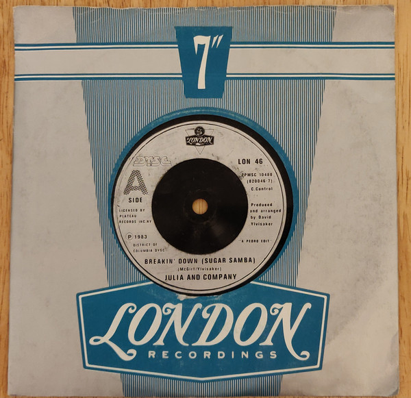 Julia And Company - Breakin' Down (Sugar Samba) - Used Vinyl Record 7 image 1