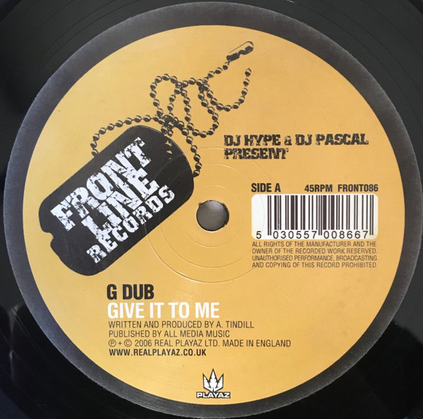 Generation Dub - Give It To Me / Pervert - Vinyl Record 12" image 1