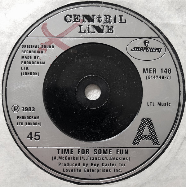 Central Line - Time For Some Fun - Used Vinyl Record 7" image 1