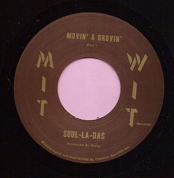 Soul-La-Das - Movin' & Groovin' Part 1 / Part 2 - Vinyl Record 7" image 1