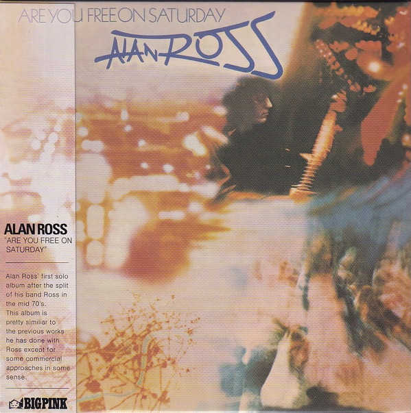 Alan Ross - Are You Free On Saturday - CD image 1