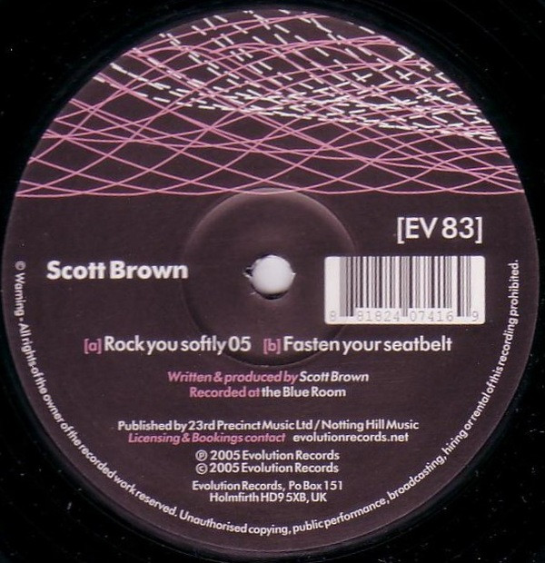 Scott Brown - Rock You Softly 05 / Fasten Your Seatbelt - Used Vinyl image 1