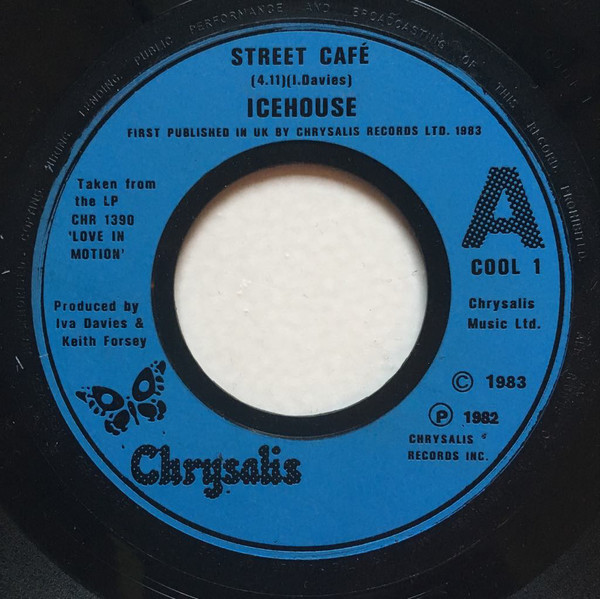 Icehouse - Street Cafe - Used Vinyl Record 7" image 1