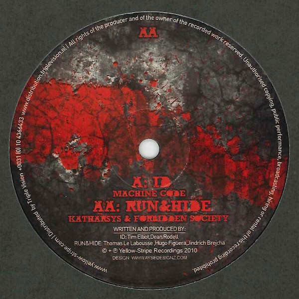 Machinecode - ID / Run & Hide - Vinyl Record 12" image 1