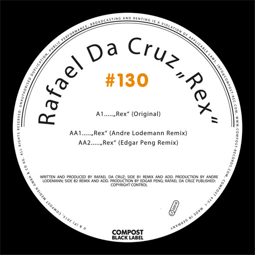 Rafael Da Cruz - Rex - Vinyl Record 12" image 1
