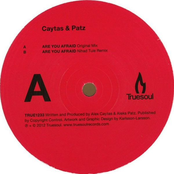 Alex Caytas & Aleks - Are You Afraid - Vinyl Record 12" image 1