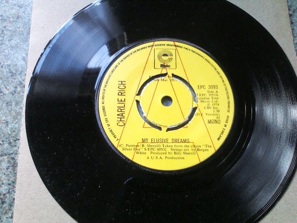 Charlie Rich - My Elusive Dreams - Used Vinyl Record 7" image 1