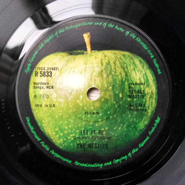 Beatles - Let It Be - Used Vinyl Record 7" image 1