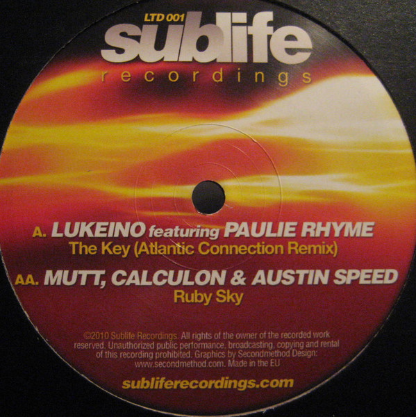 Lukeino - Key (Atlantic Connection Remix) / Ruby Sky - Vinyl Record 1 image 1