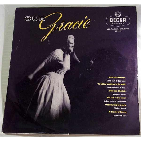 Gracie Fields - Our Gracie - Used Vinyl Record image 1