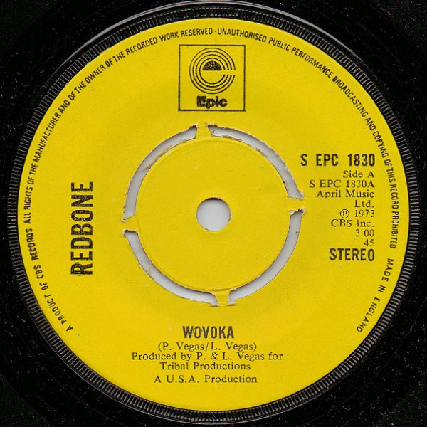 Redbone - Wovoka - Used Vinyl Record 7" image 1