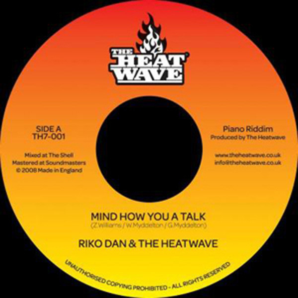 Heatwave - Piano Riddim - Vinyl Record 7" image 1