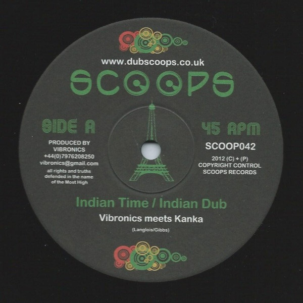 Vibronics - Indian Time / June Dub - Vinyl Record 10" image 1