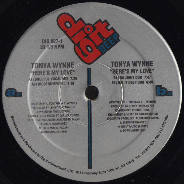 Tonya Wynne - Here's My Love - Used Vinyl Record 12" image 1