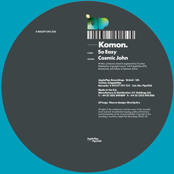 Komonazmuk - So Easy / Cosmic John - Vinyl Record 12" image 1