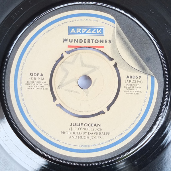 Undertones - Julie Ocean / Kiss In The Dark - Used Vinyl Record 7" image 1