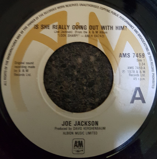 Joe Jackson - Is She Really Going Out With Him? - Used Vinyl Record 7 image 1
